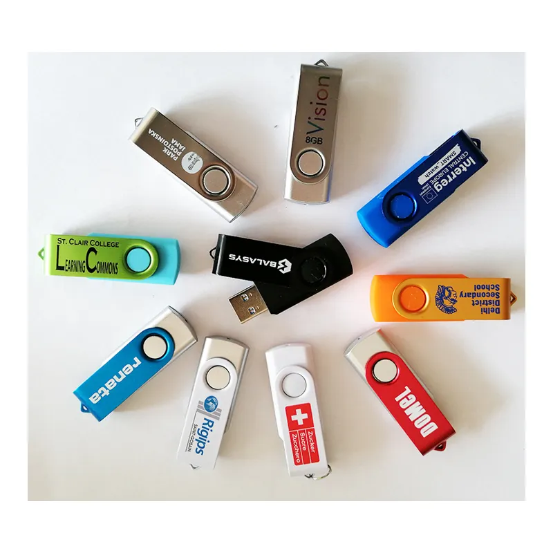 Baixo custo Rotating Twister giratória Memorias USB Flash memória stick pen pen Drive para promoção publicidade gift bid exposição