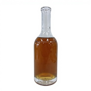 Bouteille en verre transparente de 750 ml, modèle Atlas Network 035, avec compte-gouttes, personnalisable, pour boissons, eau, peinture, vente en gros, États-Unis - Product Image 1