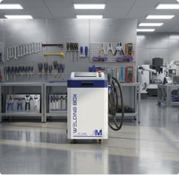 Máquina de Soldadura Láser de Fibra Portátil de Alta Potencia de 3000W, Refrigerada por Agua, para Acero Inoxidable y Aluminio