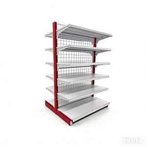 Mesh Supermarket Shelves Cold Rolled Steel Adjustable Grid Rack For Convenience Store Pharmacy Stationery Store - Product Image 1