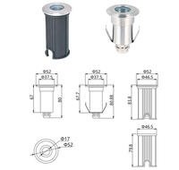 Projecteurs encastrés sous-marins pour piscine, haute luminosité, résistants à la corrosion, 12V/24V, LED intégrés