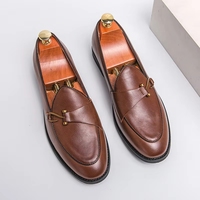 Chaussures décontractées classiques pour hommes, grande taille, antidérapantes, bout fermé, à enfiler, quatre saisons, semelle en caoutchouc souple, mocassins