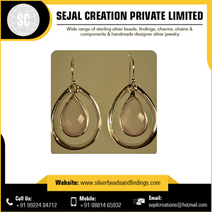 Nouveau Design 925 Sterling Silver Gemstone Boucle D'oreille Avec Princesse Coupe Saphir Pierre Principale Direct En Gros Nouveau Créateur De Bijoux - Product Image 2