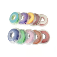 Ligature élastique orthodontique dentaire anneaux élastiques pour accolades dentaires anneau de ligature double couleur élastomère