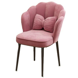 Kleedstoel Stoel In Woonkamer Meubelstoel Luxe Roze Fluweel Madame Silla Para Tocador Scaun Dineren Fluweel - Product Image 6