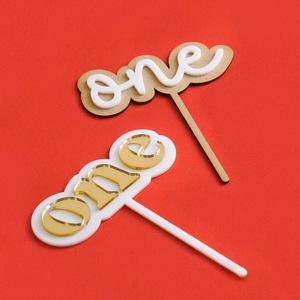 Adorno de pastel de madera con diseño de miel y dulzura, decoración acrílica para el primer cumpleaños del bebé, adorno para pastel. - Product Image 2