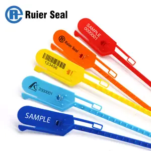 REP307 Tamper Proof Free Samples Security Plastic Seals With Barcode And Serial Number