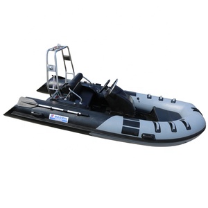 Haohai RIB390C 3.9m 12.8ft Motor Boat <b>Yacht</b> Sale PVC Fiberglass Semi-Rigid Inflatable Boat Engine Set 5 Persons Water-skiing Use - Product Image 5