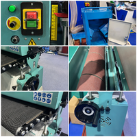 Machine de polissage automatique en acier inoxydable pour métaux, ponceuse à tambour métallique certifiée CE pour le finissage des tôles plates