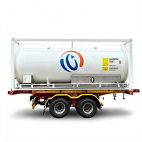 Réservoir ISO de dioxyde de carbone de qualité alimentaire pour usage industriel avec réservoir portable UN, pression de service de 22 bars pour le transport de gaz