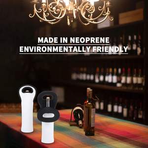 <span class=keywords><strong>Porte</strong></span>-bouteille de vin en néoprène d'usine avec logo personnalisé, refroidisseur de canette étanche isolé de couleur unie pour l'emballage - Product Image 3