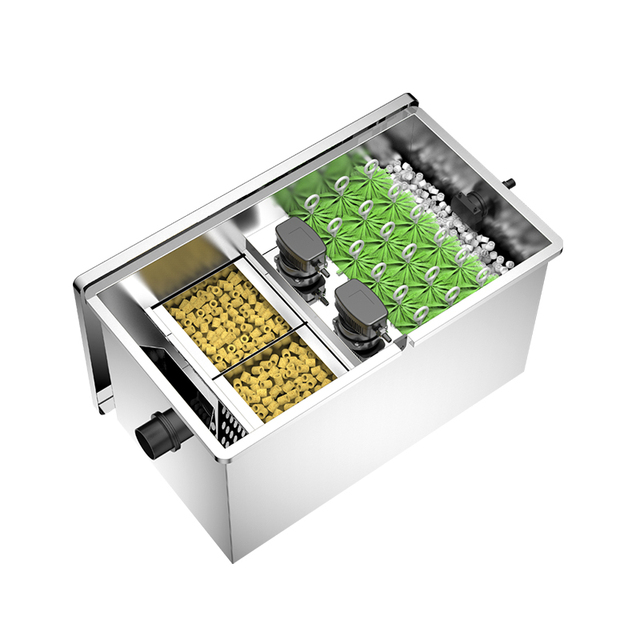 SUNSUN 4000L/h Stainless Steel UV Sponge Aquaculture Nitrifying Bacteria Bio Koi Fish Pond Filter System Efficient Boxed