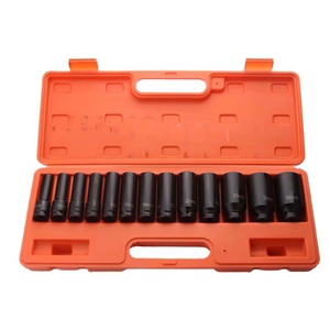 Impact <b>Socket</b> Set 1/2 In Metric 10 Piece Auto Repair Tool Kit Carbon Steel - Product Image 3
