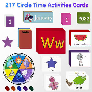 Tableau de poche éducatif pour enfants, idéal pour la préscolaire, l'école à domicile et la salle de classe – Centre d'apprentissage circulaire pour les enfants - Product Image 4