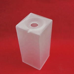 Custom Frosted <strong>square</strong> Rectangle Glass <strong>Lamp</strong> <strong>Shade</strong> - Product Image 1