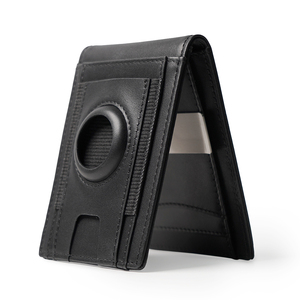Cartera delgada para hombre con <span class=keywords><strong>Airtag</strong></span>, tarjetero plegable con bloqueo RFID para hombre con <span class=keywords><strong>caja</strong></span> de regalo - Product Image 1