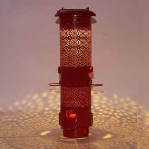 Автоматическая уличная солнечная лампа-кормушка для птиц и грызунов из металла и пластика с гарантией производителя 1 год - Product Image 4