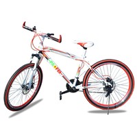 Vélo VTT Classique pour Adultes, Frein à Disque Hydraulique, Cadre Carbone, 24 Vitesses, 26 Pouces