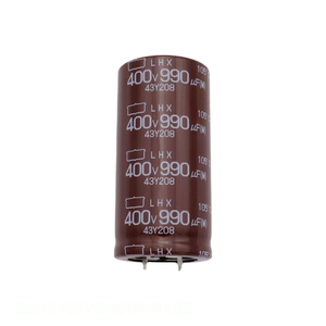 ตัวเก็บประจุแบบ Through Hole รุ่น ELHX401VSN611MR40S 610 uF CAP ALUM 610UF 20% 400V TH จากผู้ผลิต - Product Image 1