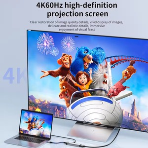 Adaptador Portátil 3 en 1 Tipo C a USB 3.0 Hub Multipuerto 4K 60HZ con Carga PD 100w, Adaptador USB-C - Product Image 6