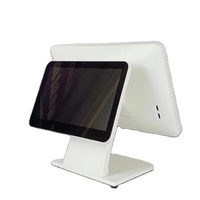 Vente en gros Caisse enregistreuse double écran POS 15.6 "+ 11.6" pour supermarché restaurant vente au détail avec Win/Android pour point de vente