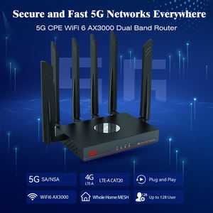 Yeacomm เราเตอร์ CPE ไร้สาย NR820ปลดล็อคพิเศษ5G SDX75วอลคอมม์ dual-band WIFI 6 2ซิมสล็อตสำหรับโมเด็ม NSA VPN - Product Image 4