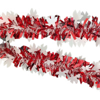 Décorations de fête de Noël : Guirlandes de confettis en forme de fleurs, colorées, en plastique, modernes, avec colombes blanches, pour arrangements festifs