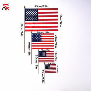 <span class=keywords><strong>Bandiera</strong></span> Americana da Sventolare a Mano 10*15cm 14*21cm, per Tifo a Partite di Calcio e Celebrazioni Anniversarie - Product Image 6