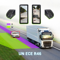 STONKAM OEM Elektronik Yan Ayna Sistemi Kayıtlı Araç Kör Nokta Monitörü Çift Lensli Bölünmüş Ekran Ticari Kamyon Otobüs için