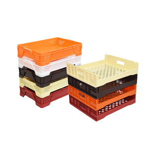 عربة خبز قابلة للتكديس والتداخل مع صناديق بلاستيكية شبكية للخبز والبسكويت، مقاس 605*405*115 ملم، مع إمكانية تخصيص الشعار - Product Image 5