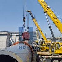 Four rotatif métallique 200TPD 300TPD pour la calcination du calcaire avec roulement et engrenage, à économie d'énergie