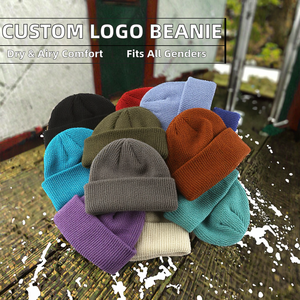 Unisex Custom Logo Embroidered Digital Printing Letter Pattern Acrylic <b>Beanie</b>-Warm Winter Cap for Adults - Product Image 2