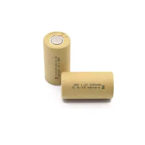 Ni CD bateria Rechargeable Battery SC Battery Ni-Cd Battery 1.2V 2000mAh for Electric Power Tools