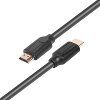 Cable de Cobre Chapado en Oro Negro con Revestimiento de PVC para Proyector y Computadora, Audio y Video 4K, Varias Longitudes, Precio de Fábrica Económico