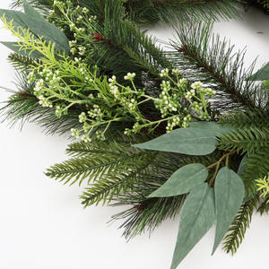 MEICHUANGHUI la migliore vendita di natale artificiale ghirlanda di natale in Rattan Custom natale ghirlanda decorazione ghirlanda per buon natale - Product Image 2