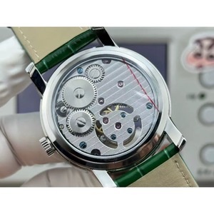 High-quality Sapphire Green Stainless Steel Bezel Skeletonized Tourbillon Waterproof Men's <b>Automatic</b> Mechanical Watch - Product Image 4