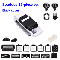 Hoge Kwaliteit 22 In 1 Draagbare Multifunctionele Uiensnijder Fruit Snijmachine Aardappelen Dunschiller Handmatige Groente Chopper