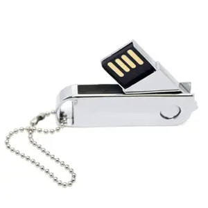 Metal usb stick Usb 2.0 kustom tahan air Flash Drive, gantungan kunci stik memori Drive untuk penyimpanan Data