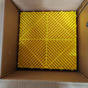 High Quality Anti-Slip Interlocking Garage Floor Tiles 400*400*18cm Plastic PP Tiles for Car Washroom Modern Design Easy Click - Product Image 1