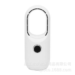 Ventilateur de bureau sans pales blanc, alimenté par USB, portable, 3 vitesses, commande tactile, moteur DC sans balais - Product Image 4