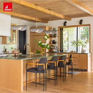 Allandcabinet, Famosa Marca China de Muebles Modulares Completos, Tableros de Melamina con Acabado de Madera, Estilo Europeo, Isla de Cocina en Venta - Product Image 4