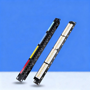 Panel de Conexiones Cat6 de 24 Puertos, UTP Sin Blindaje, 1U, 19 Pulgadas, para Montaje en Rack, con Gestor de Cables, POE, 5G, <span class=keywords><strong>IP</strong></span> - Product Image 1