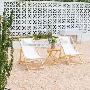 9สวนไม้พับเก้าอี้ชายหาดที่นั่งกลางแจ้งCamping Leisureปิกนิกไม้พับสลิงSurfside Reclinerเก้าอี้ตกปลา - Product Image 4