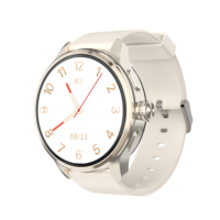 Reloj Inteligente Android 4G para Personas Mayores, Pantalla AMOLED HD de 1.6 Pulgadas con Cámara Giratoria, GPS SOS, Monitor de Salud con Posicionamiento Preciso, Dorado