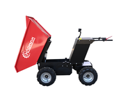 Mini-dumper électrique 4x4 hydraulique KNDMAX ED600E de 237 kg, fabriqué en Chine, avec chargeur sur roues alimenté par batterie, garantie 1 an