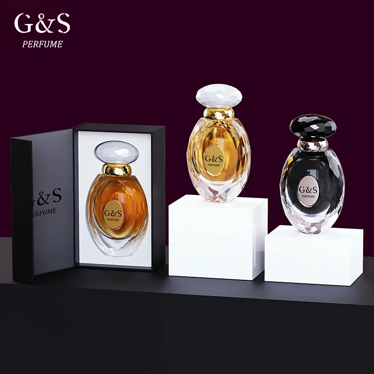 GS New Design Elegante Glas parfüm flasche Benutzer definiertes Logo Kosmetische Parfüm flaschen Einzigartige Parfüm proben flaschen Box mit Karte