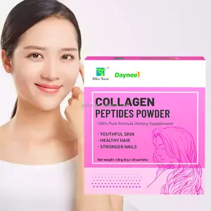 Nhãn hiệu riêng collagen peptide bột chăm sóc sức khỏe da bổ sung thủy phân cá biển Collagen bột phát sáng da