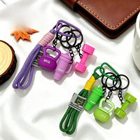 Porte-clés Sport et Fitness Mini Pendentif Haltère 3D Kettlebell Bouteille d'Eau Corde Tressée Décoration Mignonne pour Salle de Sport Cadeau pour Femmes et Hommes Passionnés de Fitness