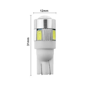 Car Led License Plate <b>Light</b> 5630 5730 Chip T10 <b>Socket</b> W5W 194 168 6SMD Led Interior Reading Dome Bulb Auto Parking Lamps DC 12V - Product Image 3