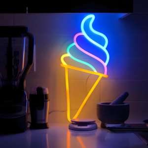 Amazon vendita calda insegne al <span class=keywords><strong>Neon</strong></span> LED gelato leggero luci al <span class=keywords><strong>Neon</strong></span> insegne per ristorante Bar Bar Bar Bar ristorante decorazione della parete della casa - Product Image 3